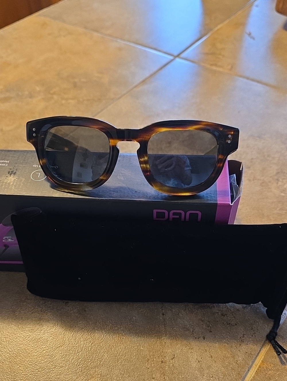 Sun Glasses Marble Frame